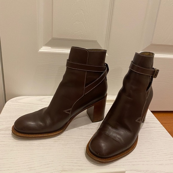 Chloe leather boots size 37, color brown, Authentic - Picture 10 of 11